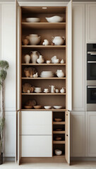 wardrobe in the kitchen,ai generated 