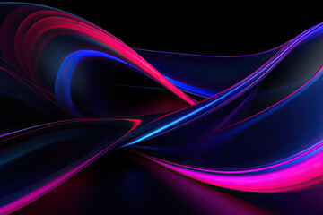 colorful red, orange, purple, blue light waves on a black background, futuristic abstract background graphic, wallpaper, contemporary, beautiful, modern, 3d textured backdrop, 
