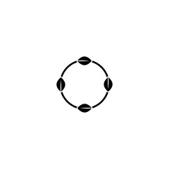 Recycling symbol icon isolated on white background