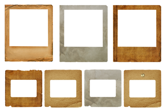 Set of old paper slides