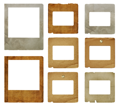 Set of old paper slides