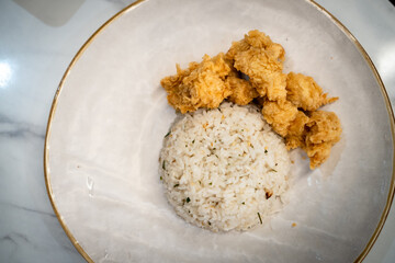 Fried Chicken with Rice