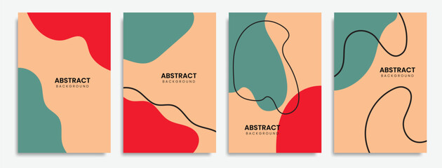 Vector abstract background design. modern abstract cover set, minimal background for cover, flyer, brochure and poster. modern abstract story and social media post design.