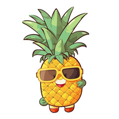 pineapple cartoon illustration