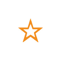 Star icon. Simple style event company poster background symbol. Star brand logo design element. Star t-shirt printing. Vector for sticker.