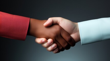 A handshake, representing business partnerships and collaborations. AI generate