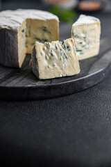 blue cheese intense flavor creamy soft mold cheese eating cooking appetizer meal food snack on the table copy space food background