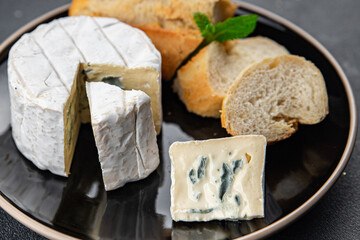 blue cheese intense flavor creamy soft mold cheese eating cooking appetizer meal food snack on the table copy space food background