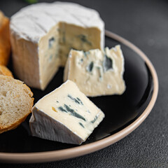 blue cheese intense flavor creamy soft mold cheese eating cooking appetizer meal food snack on the table copy space food background