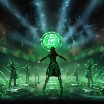 Holographic Riverdance: St. Patrick's Day Celebration in 2050