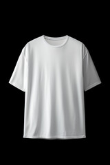 Blank Heavy Weight Cotton White Oversized T-shirt Mockup