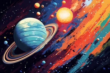 abstract background with space - 677765324
