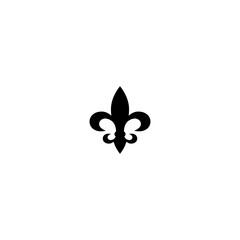  Fleur de lis icon sign logo isolated on white background © sljubisa