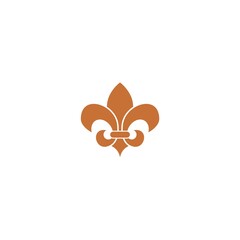  Fleur de lis icon sign logo isolated on white background