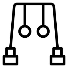 monkey bars vector design icon.svg