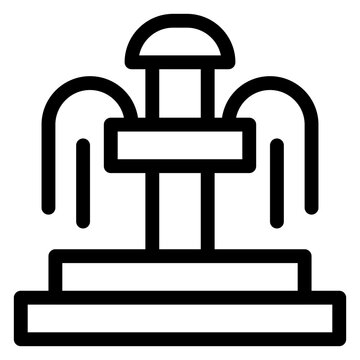 recommend clip art: fountain vector design icon.svg