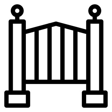 recommend clip art: gate vector design icon.svg
