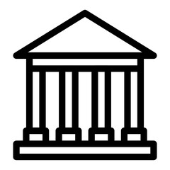 bank vector design icon . Svg