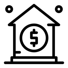 bank vector design icon . Svg
