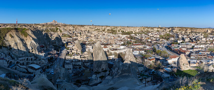 Goreme Town in Cappadocia Panorama