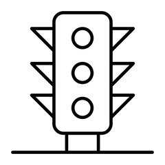 traffic lights vector design icon .svg