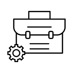 briefcase vector design icon . Svg