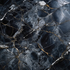 Fondo con detalle y textura de superficie de marmol de tonos negros con vetas claras