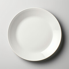 Fotografia de estilo mockup con detalle y textura de plato de color blanco con fondo de tonos neutros