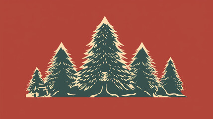 dessin d'art de Noël vacances du nouvel an Propre Mise en page de base vide gratuite vierge pour une carte de vœux du site Web fond d'écran d'affiche, nouveau, nouvel an, arbre de Noël, cadeau, simple - obrazy, fototapety, plakaty