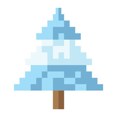 nature winter pixel art