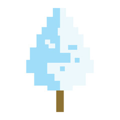 nature winter pixel art