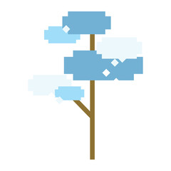 nature winter pixel art