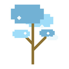 nature winter pixel art