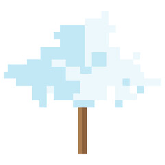 nature winter pixel art