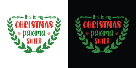 Vector Merry Christmas t-shirt Design and greeting badge.