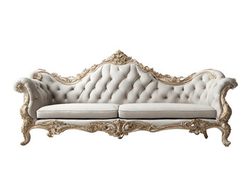 Luxury sofa in transparent background