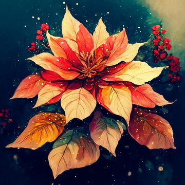 leaves and drops