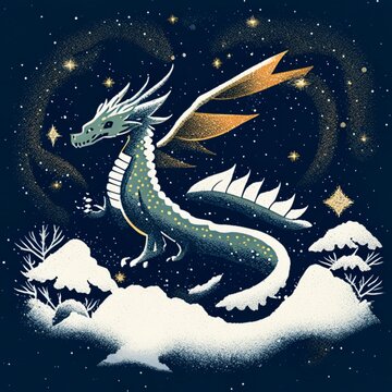 dragon in the sky