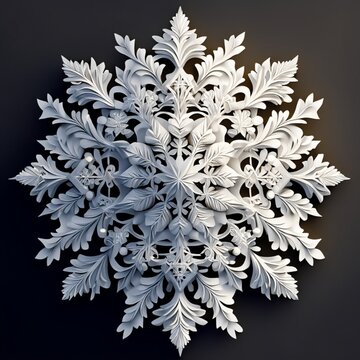 floral background with snowflakes