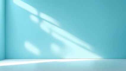 A minimalistic abstract light blue color background designed for product presentation.