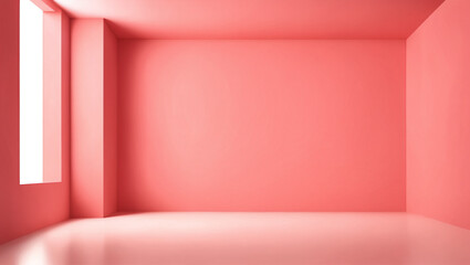 A minimalistic abstract light red color background designed for product presentation.