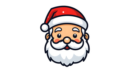cartoon illustration of a happy santa claus  