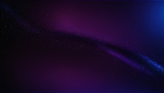 A mesmerizing Dark Blue Purple glowing grainy gradient background with a black noise texture, perfect for a poster, header, or banner design. © necrobs