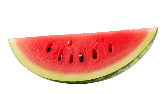 Watermelon on transparent background, fruit on white background, fruit commercial photography