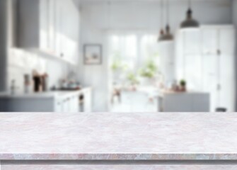 Blank table top in room background.