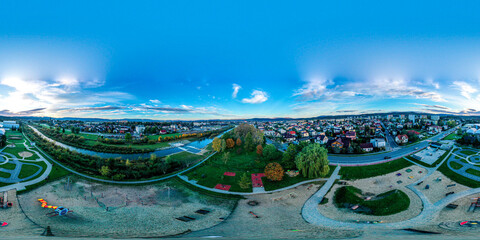 Panoramic picture 360, Małopolska, Nowy Sącz - obrazy, fototapety, plakaty