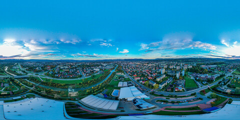 Panoramic picture 360, Małopolska, Nowy Sącz - obrazy, fototapety, plakaty