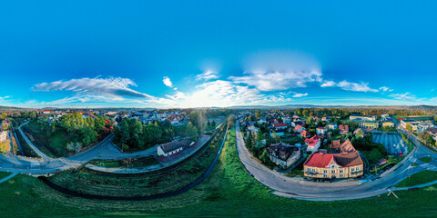 Panoramic picture 360, Małopolska Nowy Sącz - obrazy, fototapety, plakaty