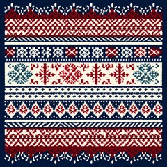 Nordic knitting pattern 