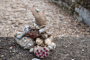 stack of stones on the beach a concept of balance and harmony